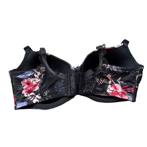 Cacique by Lane Bryant Floral Lightly Lined Balconette Bra Size 40F - Picture 4 of 10